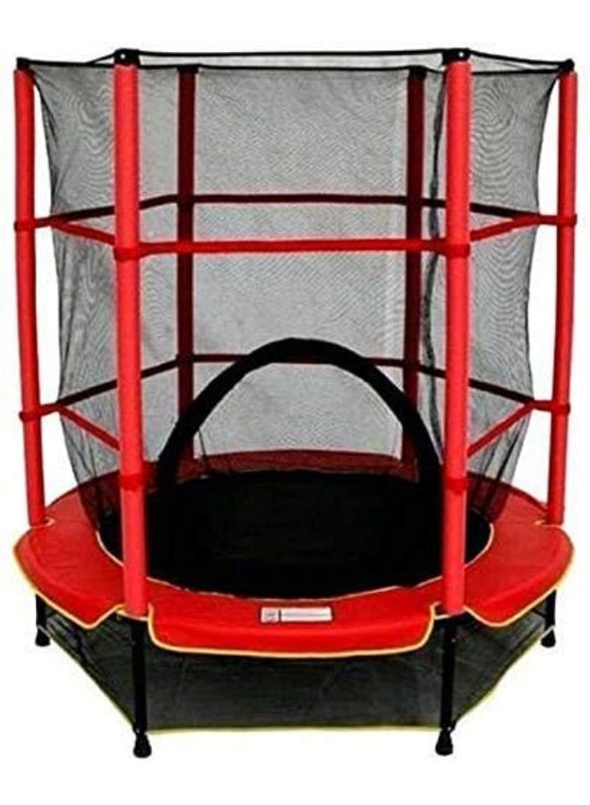 RBW TOYS - 4Ft Trampoline for kids, Kids Trampoline Fitness Exercise Equipment Outdoor Garden Jump Bed Trampoline With Safety Enclosure