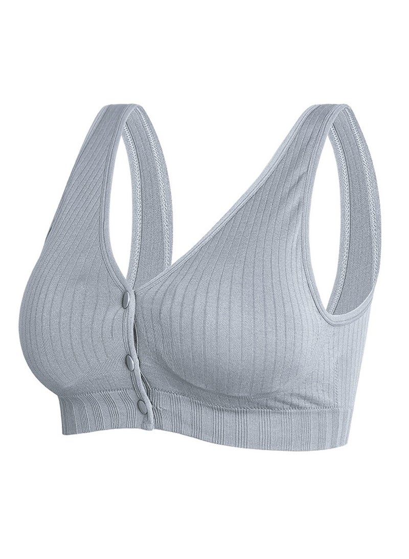 Maternity Front Button Fastening Nursing Bra