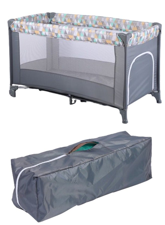 Multifunctional Portable Folding Crib And Playbed Ideal For Newborns And Toddlers With Travel Carry Bag