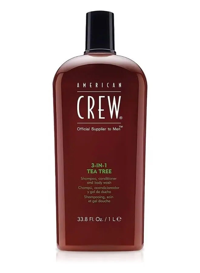 American Crew 3in1 Tea Tree Shampoo, 1000ml