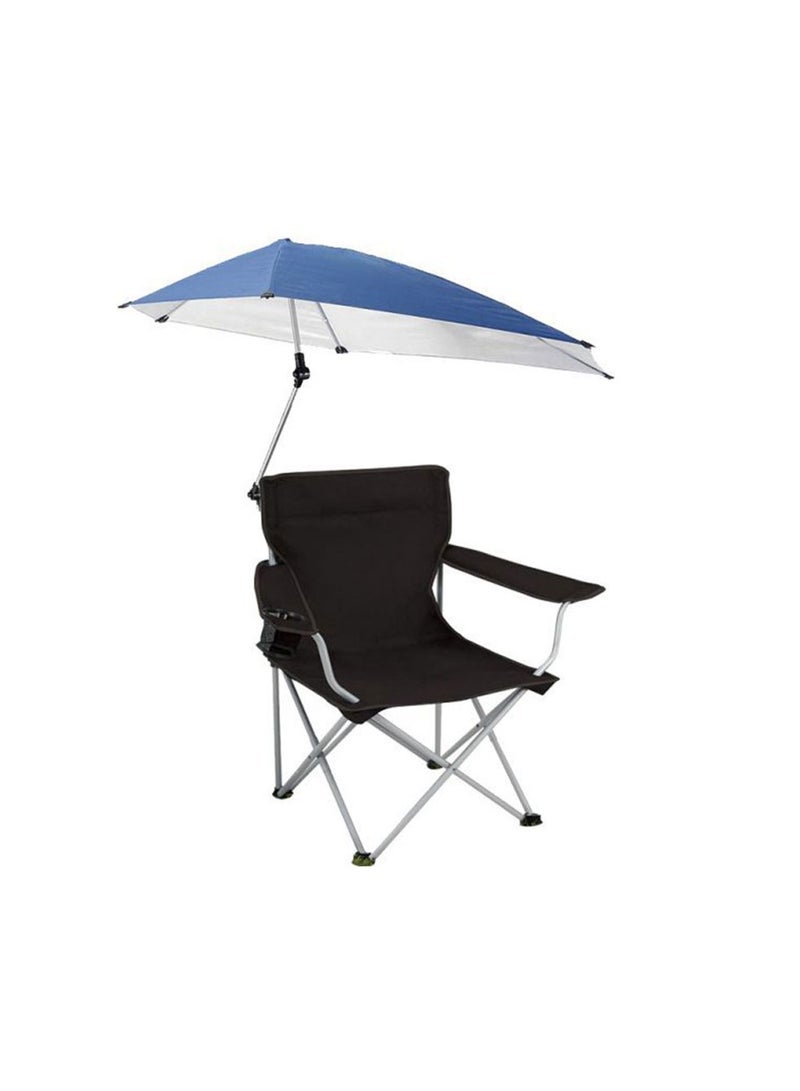 Large Outdoor Leisure Folding Chair Portable Fishing Folding Chairs with Detachable Umbrella for Beach Patio Pool Park Outdoor Camping Chair