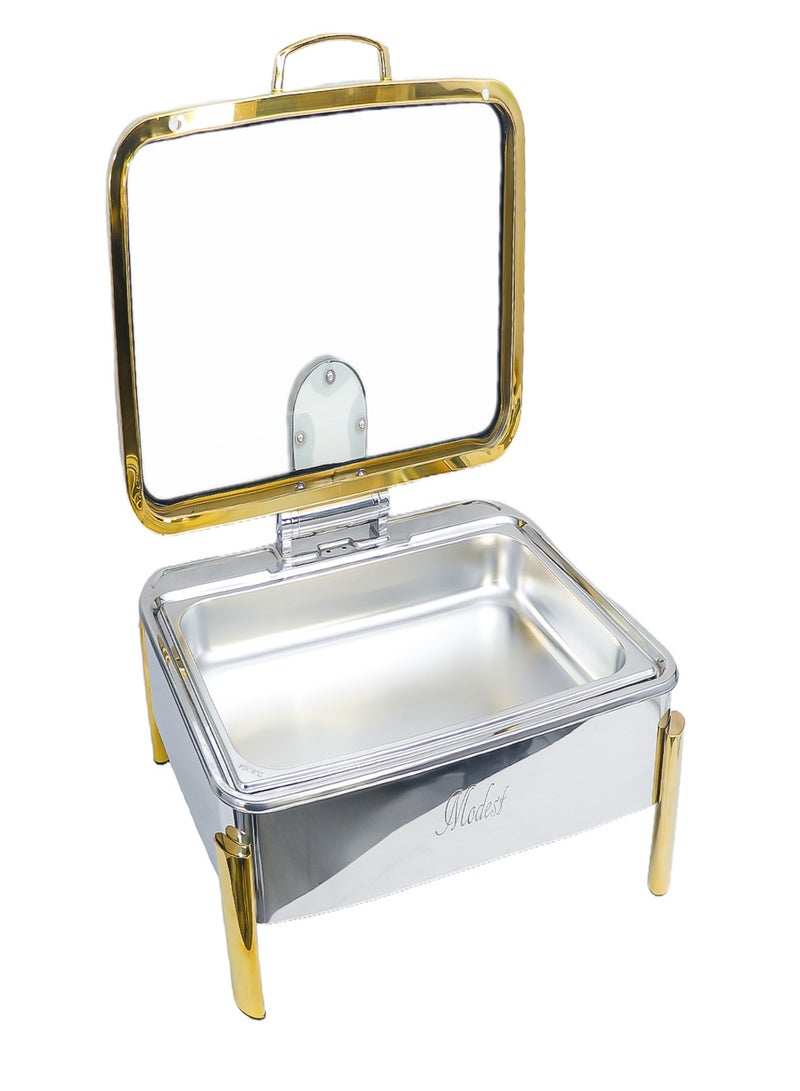 6L Hydraulic Luxury Square Chafing Dish