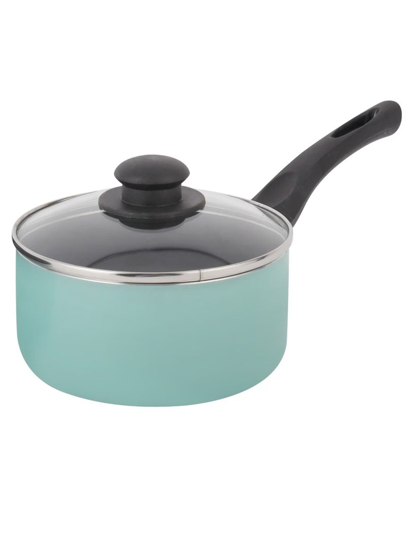 3 Piece Nonstick Cookware Set DC2898 16 cm saucepan with lid and a 24 cm frypan. assorted color