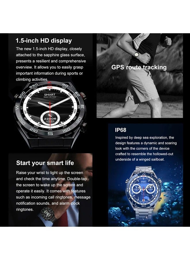 BSNL WISME Smart Watch Heart Rate Monitor BT Call 1.43inch Amoled Screen IP67 Waterproof NFC Sports Smartwatch for Men Women