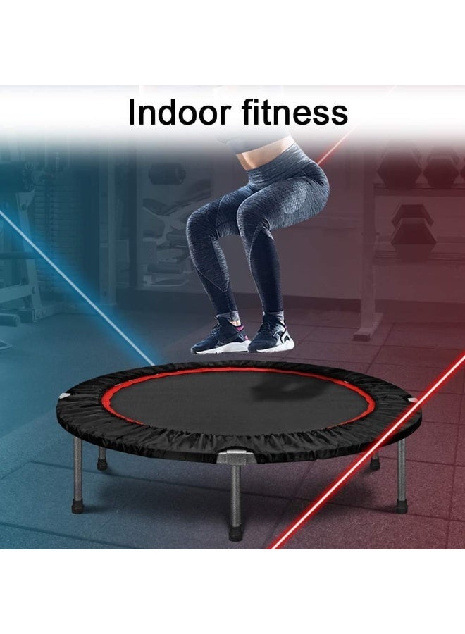 COOLBABY Adult Trampoline Mini Fitness Home Exercise Indoor Trampoline Adult Gym Motion Foldable Trampoline Exercise to Lose Weight Jump Bed 40 inc no handle