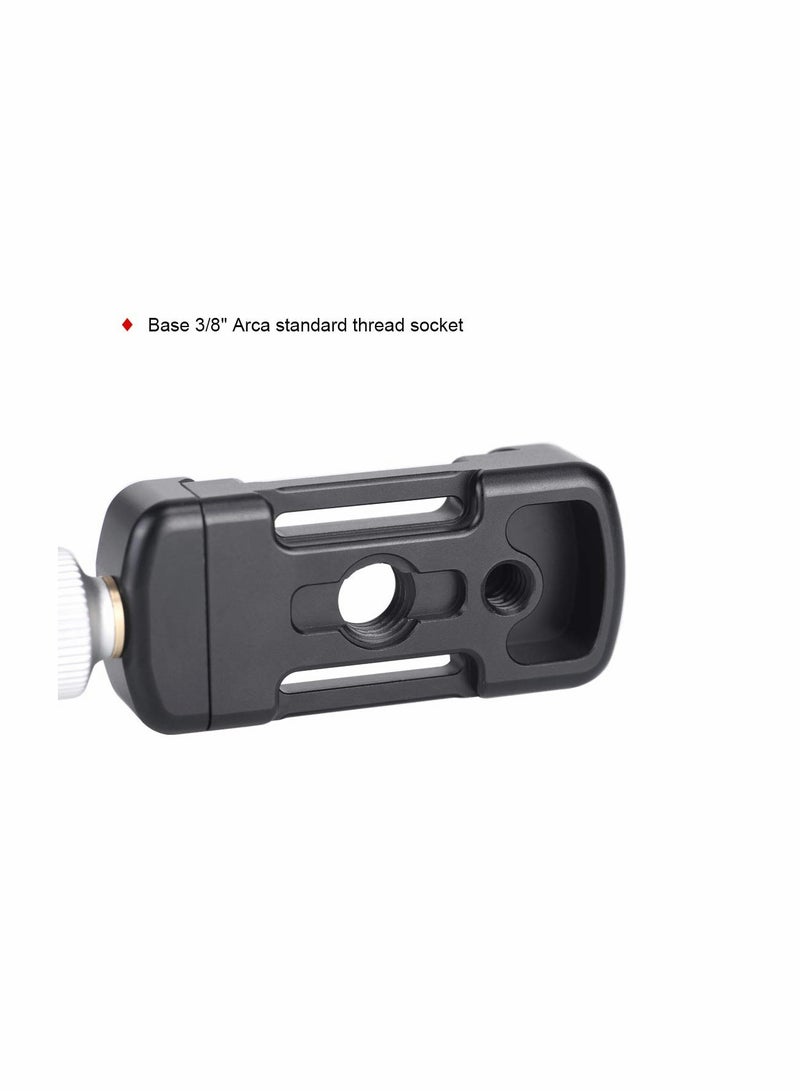 DDC - 26LT QR - Plate + Clamp Combo Compatible with Arca/ RRS QR Plate (26mm) Screw-knob Clamp Aluminum Material