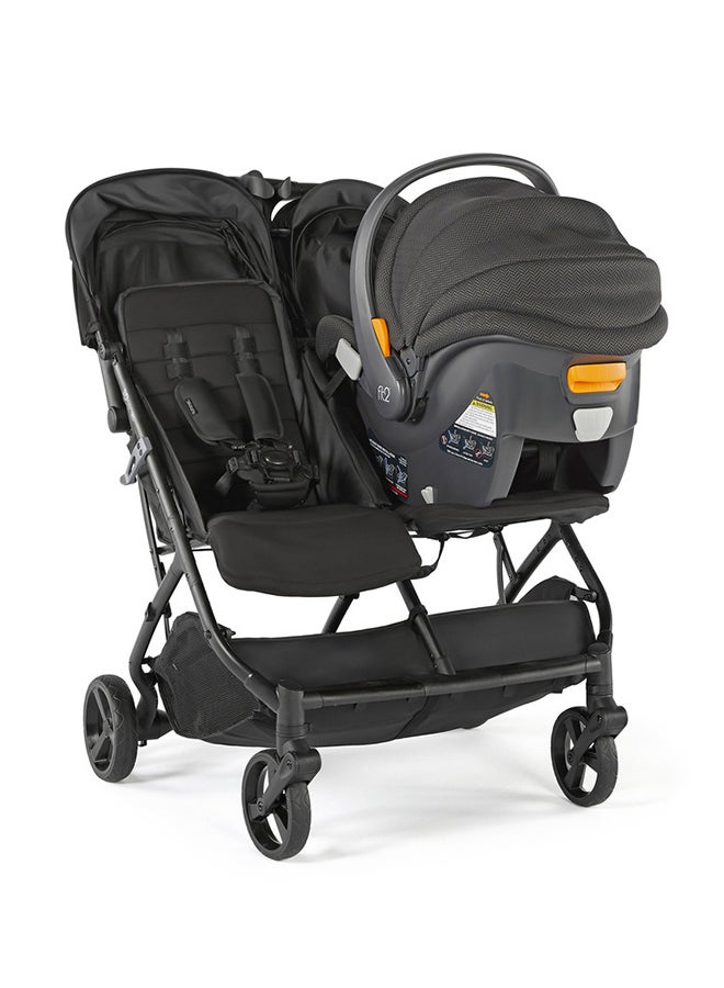 3D Pac CS+ Double Stroller, 6 - 60 Months, Black