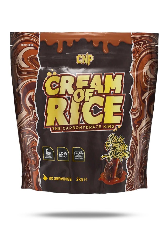 CNP Cream of Rice 2kg Sticky Toffee Pudding Flavor 80 Serving