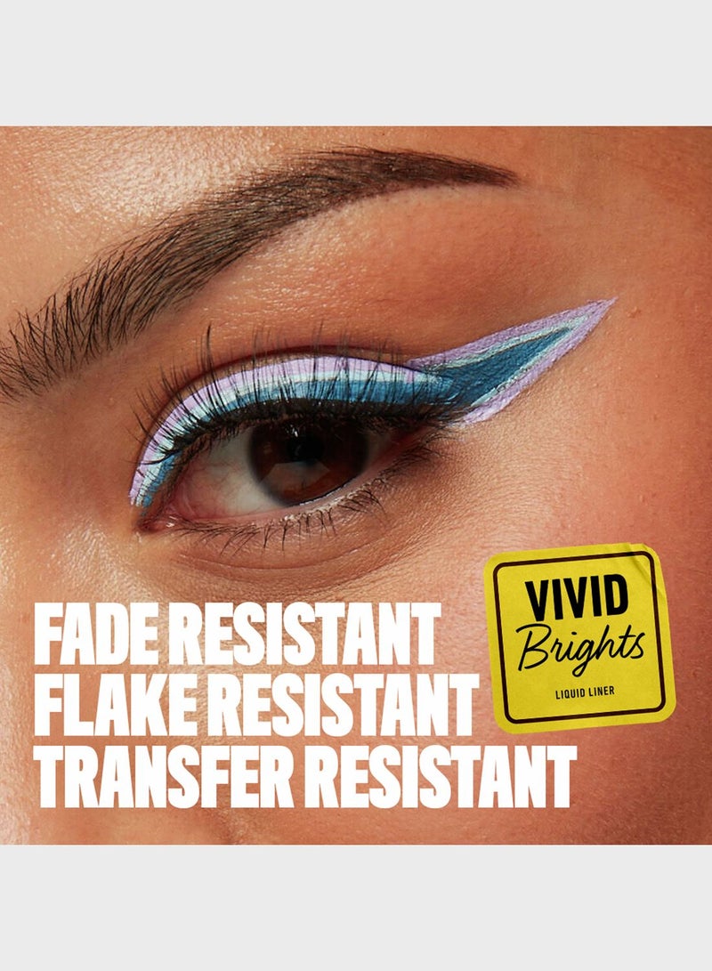 Vivid Brights Colored Liquid Eyeliner - Don't Pink Twice