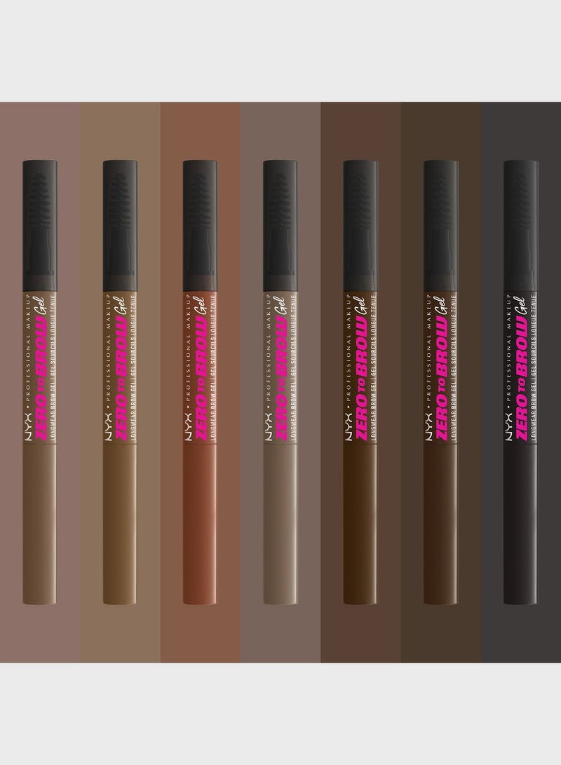 Zero To Brow Longwear Brow Gel - Chocolate