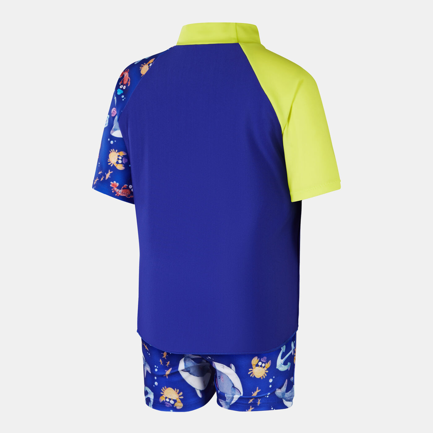 Kids' Digital Swimming Rashguard and Shorts 2-Piece Set