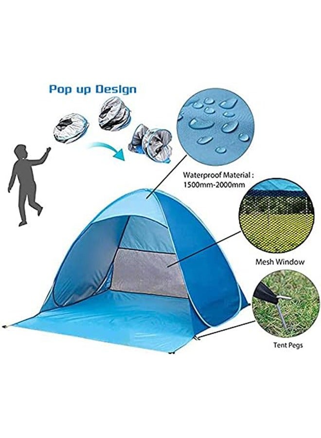 Pop Up Portable Beach Canopy UV Sun Shade Shelter Triangle Outdoor Camping Tent