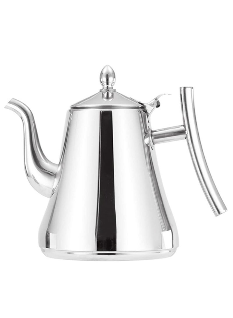 Thickened Teapot Coffee Pot, Household Kitchen Teapot With Filter Long Mouth, 1.5L