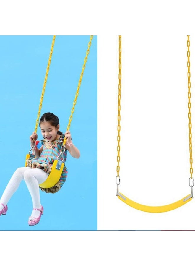 Swings Seats Garden Games Children Swing Seat, EVA Soft Board Swing Children's Swing Kindergarten Swing, 4 Bright Colors Playground Swing Set (Color : C)