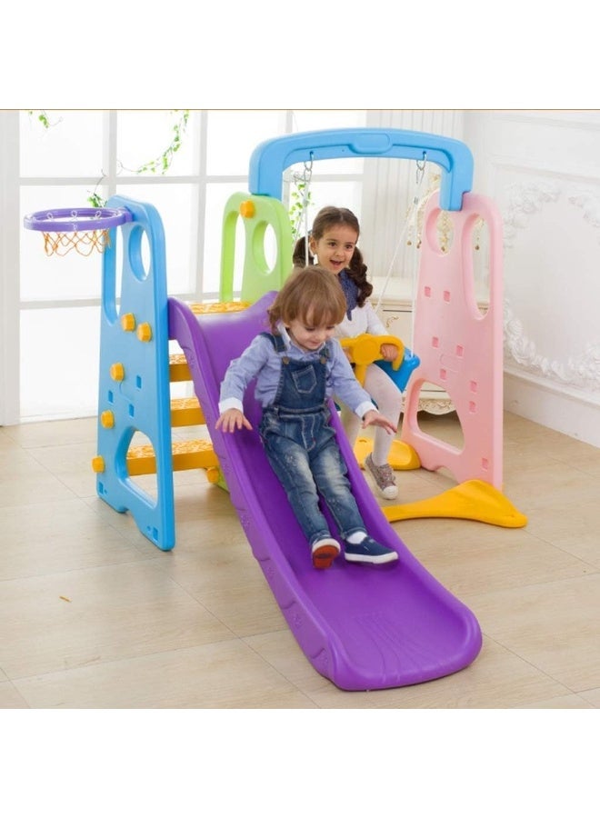 RBW TOYS Two Steps Slides for kids, Baby Joy Slide, First Slide Plastic Play Slide Climber for Children Activities & Games