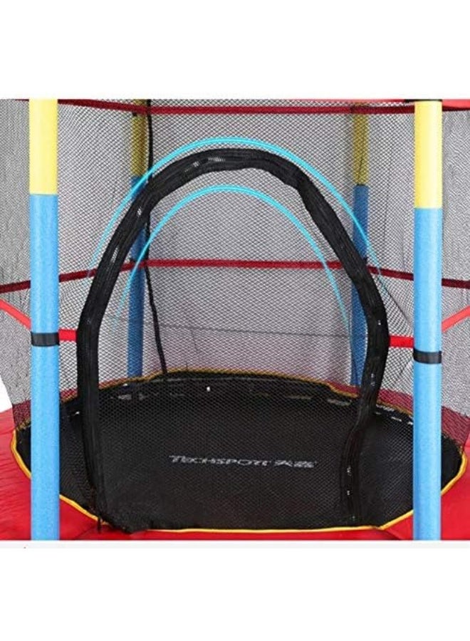 Heavy Duty Kids 4.5 Feet Trampoline 55 inch with Enclosure Net and Spring Cover Padding Outdoor Trampoline Fun Summer Exercise Fitness Water Toys for Kids