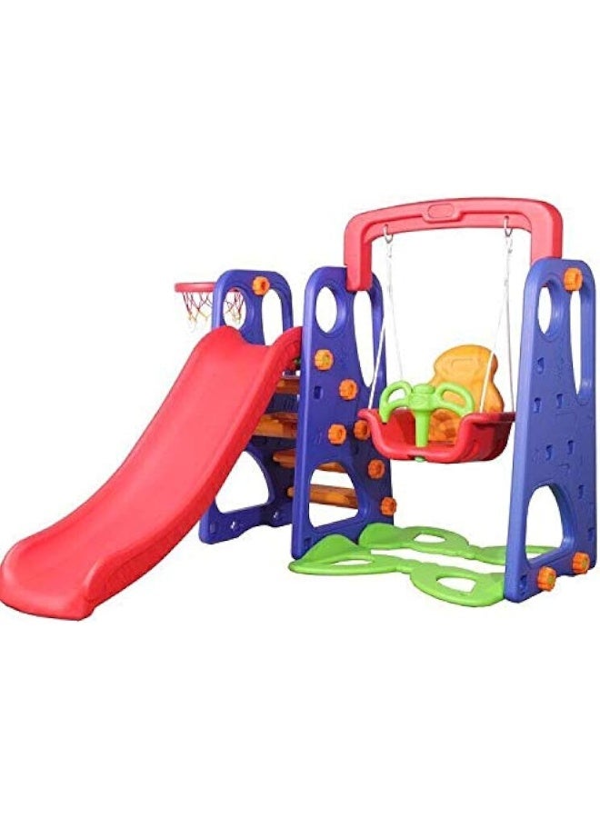 Fitness World 3 in 1 Swing and Slide With Basketball Game