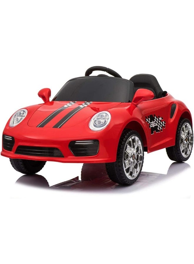 RBW TOYS Ride On Car Kids Ride On Car Remote Control Dual motor, Switchable Doors, Stroller Function, USB MP3 Player, Bluetooth Red