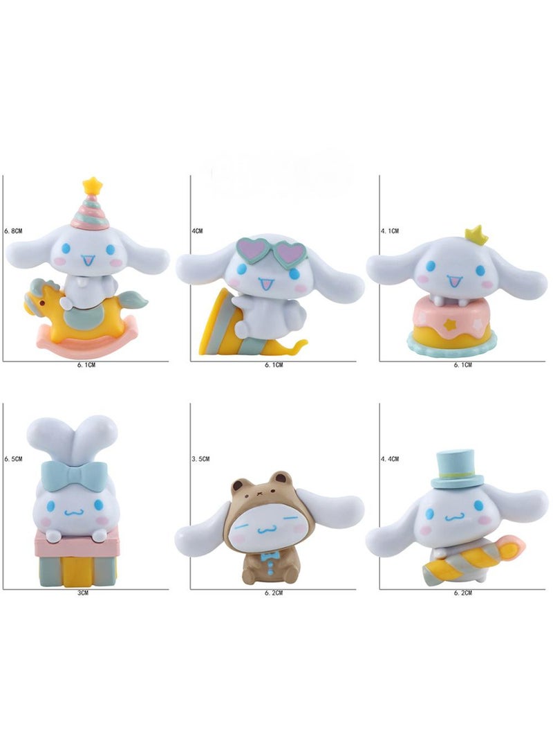 Kawaii Sanrio Figure My Melody kuromi Figure Birthday Party Supplies, Cinnamon Cupcake Toppers, Cute Mini Figure Toys Birthday Party Favor For Kids Fans Collection Bouquet Desk Decor