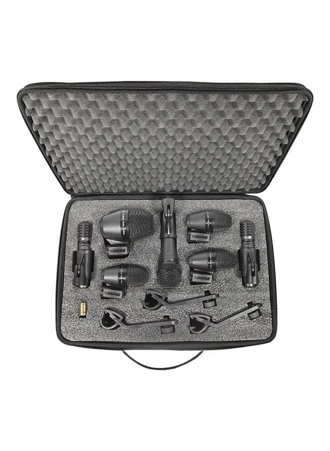 21-Piece PGA Drum Microphone System Set PGADRUMKIT7 Black/Silver