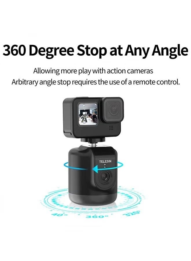 Auto Tracking Holder Mount, TELESIN 360 Smart Face Following Moving Motion Sensor Tracker Stand Stabilizer for GoPro Insta360 DJI Action Osmo Pocket iPhone Android Camera Video Recording Accessories