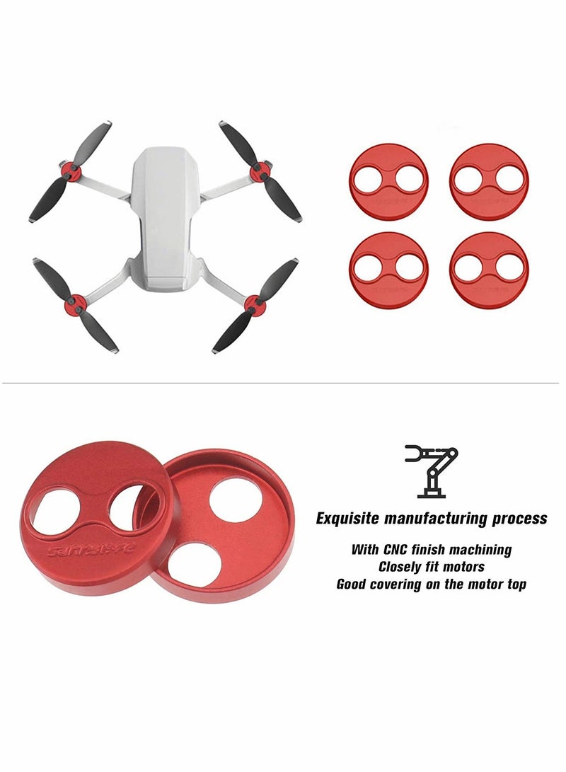 Drone Motor Cover, Compatible with DJI Mavic Mini, for Prop Blade Motor Bundle Protection, Red