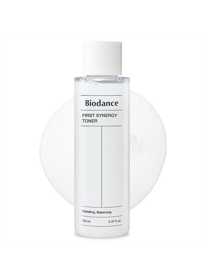 Biodance First Synergy Toner, All-in-One Toner, Moisturizing, Skin Balance, Hyaluronic Acid | 5.07 fl.oz, 150ml