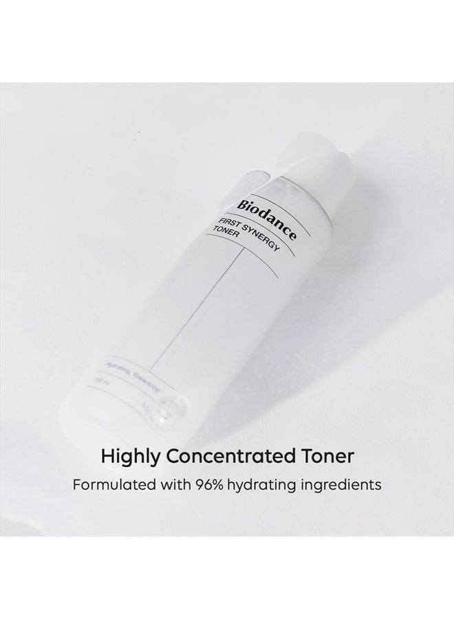 Biodance First Synergy Toner, All-in-One Toner, Moisturizing, Skin Balance, Hyaluronic Acid | 5.07 fl.oz, 150ml