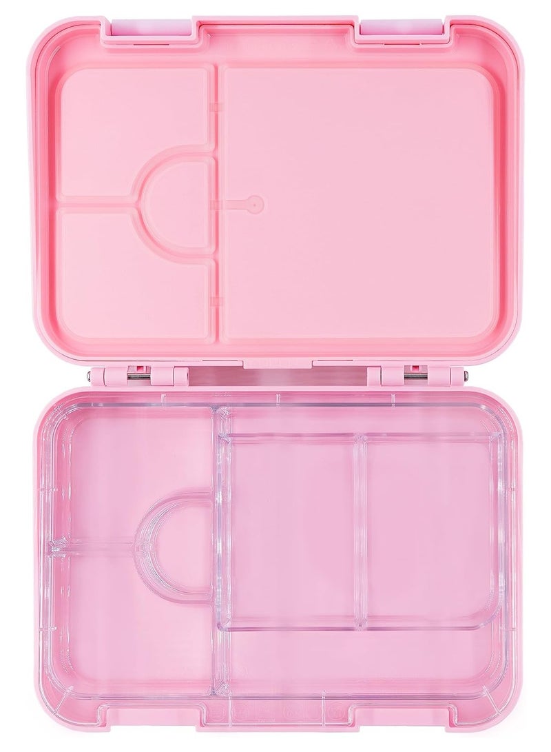 Bento Lunch Box for Kids, BPA-Free Leakproof Lunch containers with 4/6 Compartments (Pink Doll)
