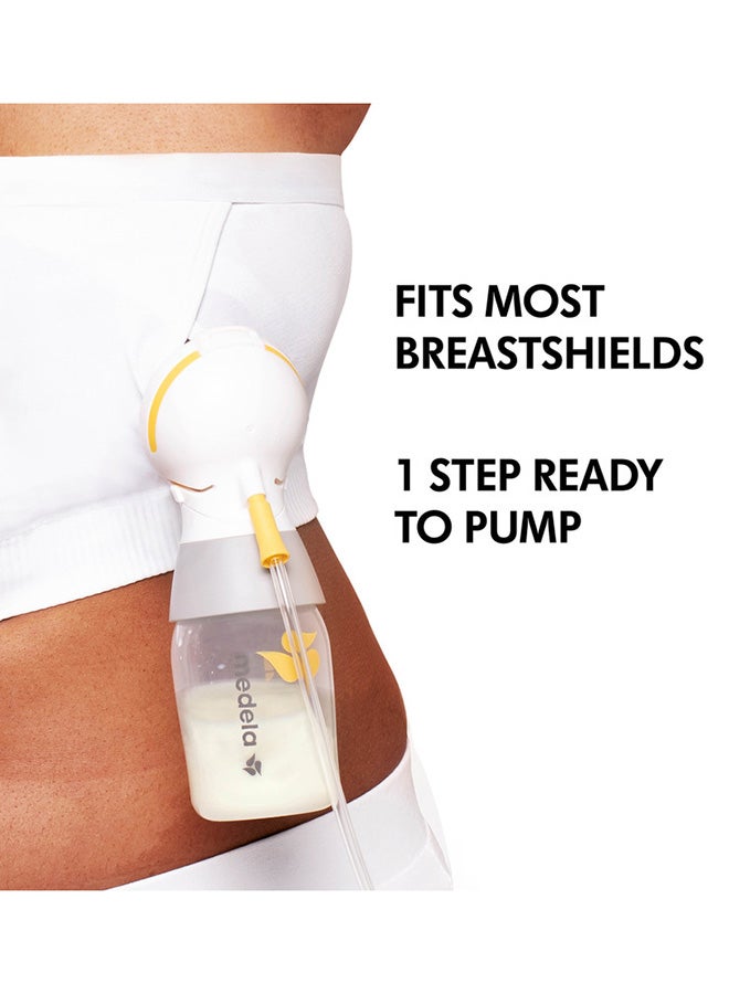 Easy Expression Hands-Free Pumping Bra, White, Small