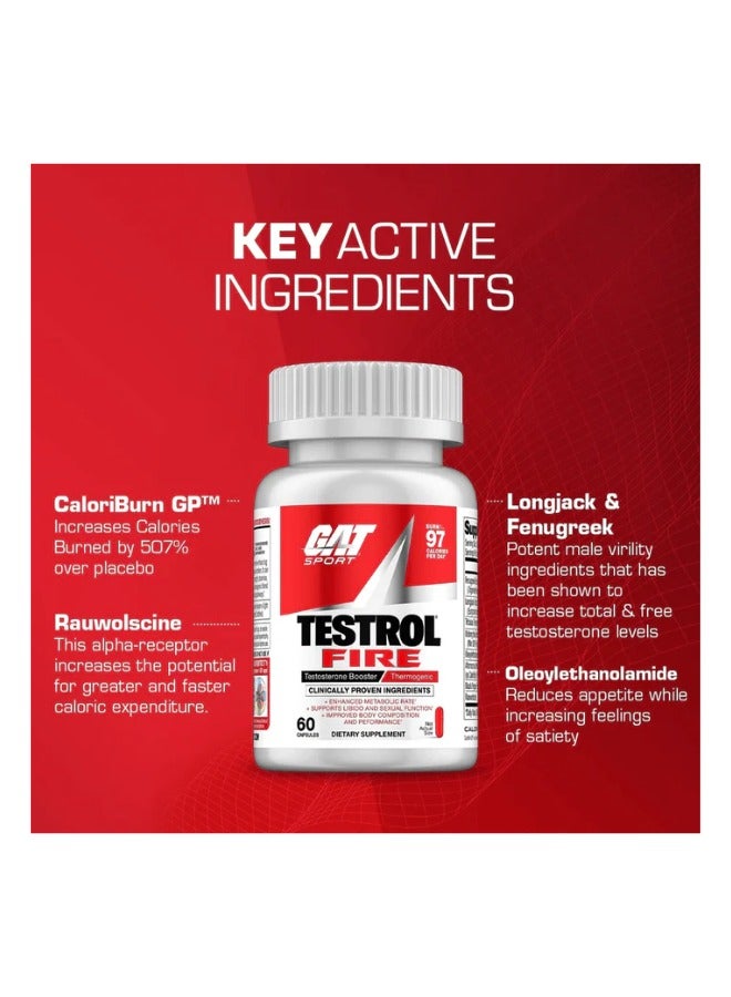 Testrol Fire 60 Capsules