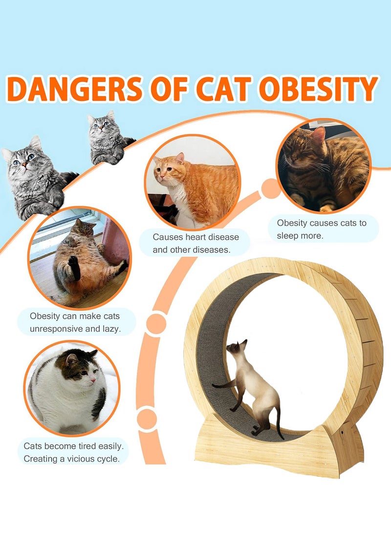 Pet Cat Treadmill Large Pet Silent Treadmill With Carpeted Runway Cat Exercise Wheel Cat Running Roller Silent Sports Fitness Large Cat Climbing Frame Cat Wheel Kitten Toy For Indoor Cats 70x30x97 Cm