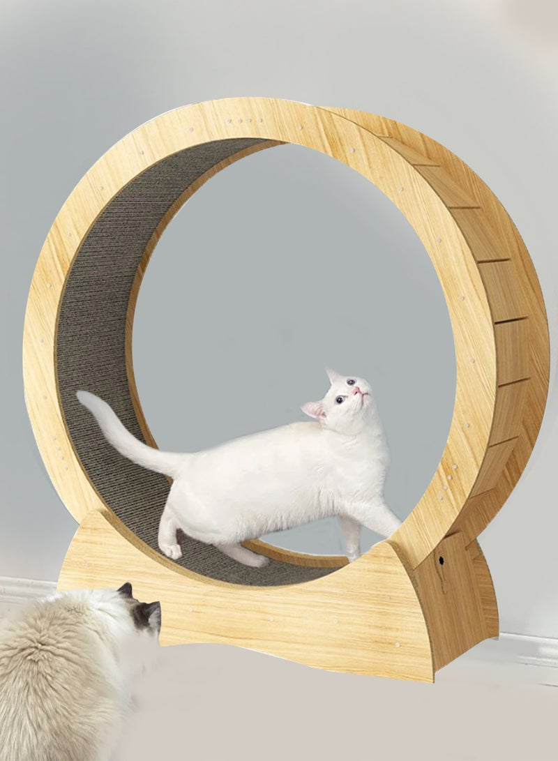 Pet Cat Treadmill Large Pet Silent Treadmill With Carpeted Runway Cat Exercise Wheel Cat Running Roller Silent Sports Fitness Large Cat Climbing Frame Cat Wheel Kitten Toy For Indoor Cats 70x30x97 Cm