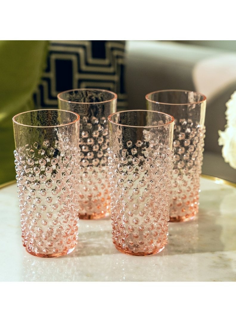 Blush Pink Hand-blown Glass - Set of 2