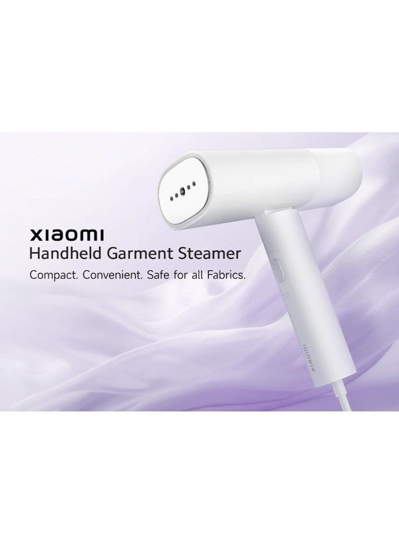 Handheld Garment Steamer | Foldable | Die-cast aluminum panel | 2-in-1 design for Horizontal or Vertical | 160 ml 1300 W MJGTJ02LF White