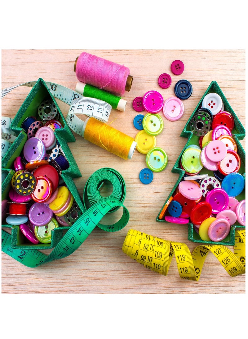 1000 Pcs Resin Buttons Assorted Sizes Round Craft Buttons for Sewing DIY Crafts Children's Manual Button Painting Mixed Colors