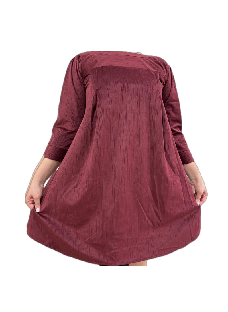 Zebees Maternity Velvet Dress,Comfortable & Stylish