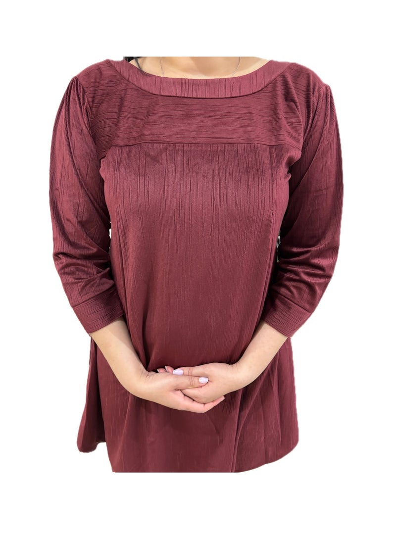 Zebees Maternity Velvet Dress,Comfortable & Stylish