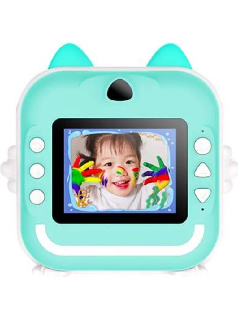 Kids Camera Instant Print,2.5K Digital Video Instant Print Camera for Kids, Selfie Toddler Cameras Print Paper & 32G Card, Birthday Gifts for Girls Boys Age 3-12