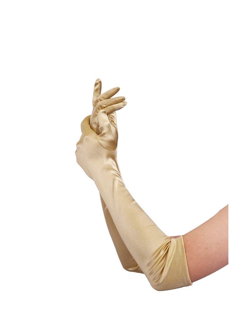 Satin Opera Gloves Long Elbow Satin Gloves Set 21