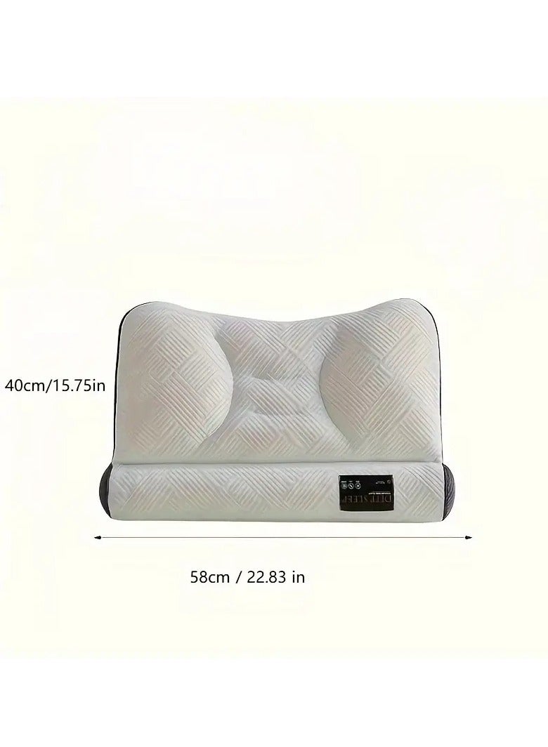 1pcs Neck Traction Pillow, Breathable Bedding For Hotel Home Decor, Pillow For Back Belly Or Side Sleepers