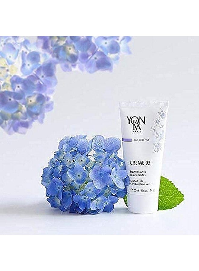 Yonka Creme 93 Mattifying Moisturizer (50Ml) Balancing Facial Cream For Combination Skin Balance Oily Complexion With Vitamins Ac And E Parabenfree