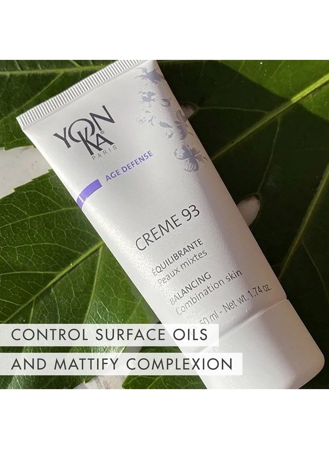 Yonka Creme 93 Mattifying Moisturizer (50Ml) Balancing Facial Cream For Combination Skin Balance Oily Complexion With Vitamins Ac And E Parabenfree