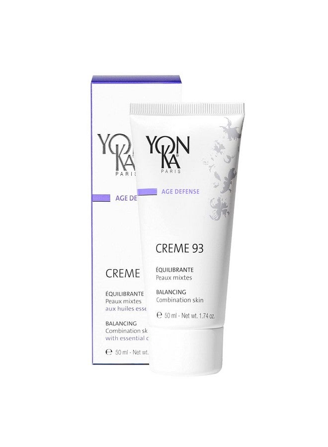 Yonka Creme 93 Mattifying Moisturizer (50Ml) Balancing Facial Cream For Combination Skin Balance Oily Complexion With Vitamins Ac And E Parabenfree