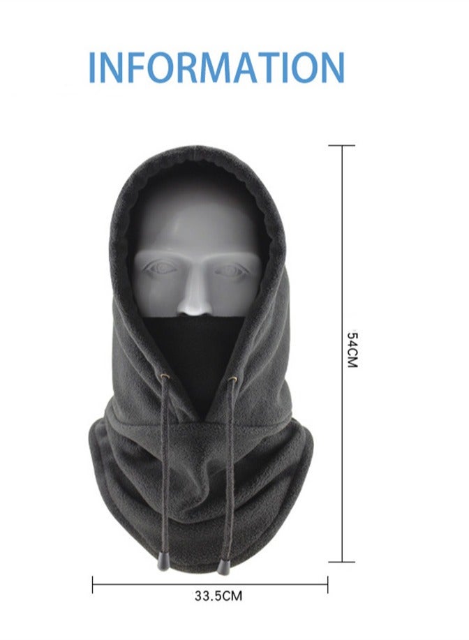 Thermal Fleece Hats - 2-Pack Perfect for Riding, Skiing, and Sports. Stay Warm and Stylish with this Heavyweight Winter Fleece Balaclava and Neck Wrap Combo. One Size Fits All