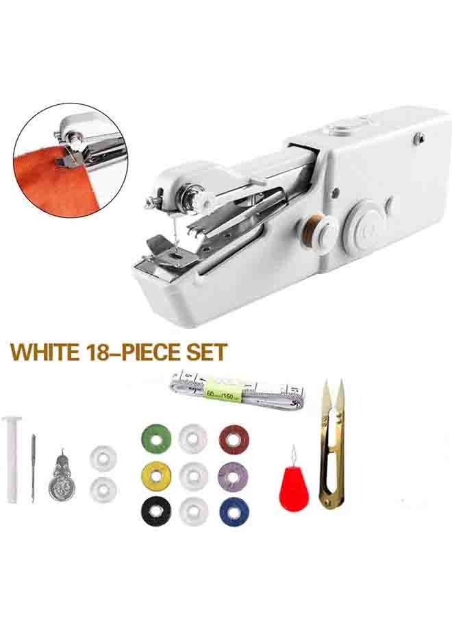 Portable Electric Sewing Machine Mini Cordless Portable Sewing Device Handy Stitch Tool Home Repair Crafts
