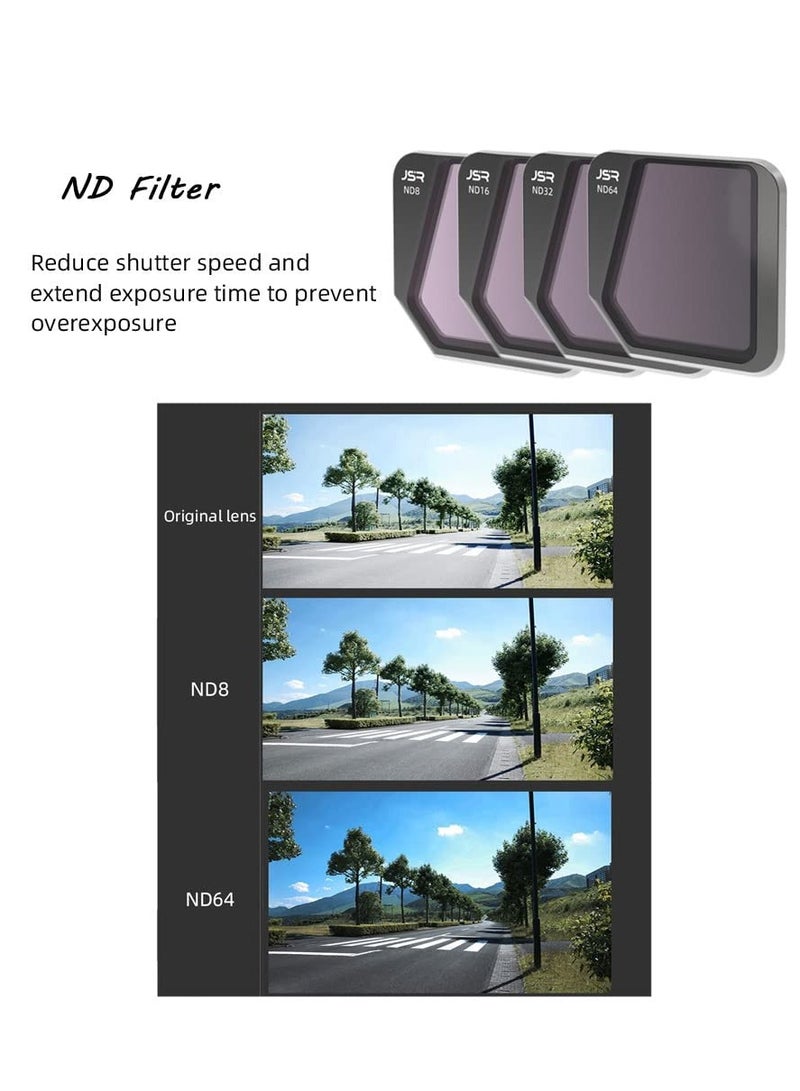 Lens Filter Set for DJI Mavic 3 3 Pack Professional Camera Lens Filter for DJI Mavic 3 Filter for DJI Mavic 3 Drone Accessory Multi Coated Filters Combo Camera Lens CPL+ND8+ND16