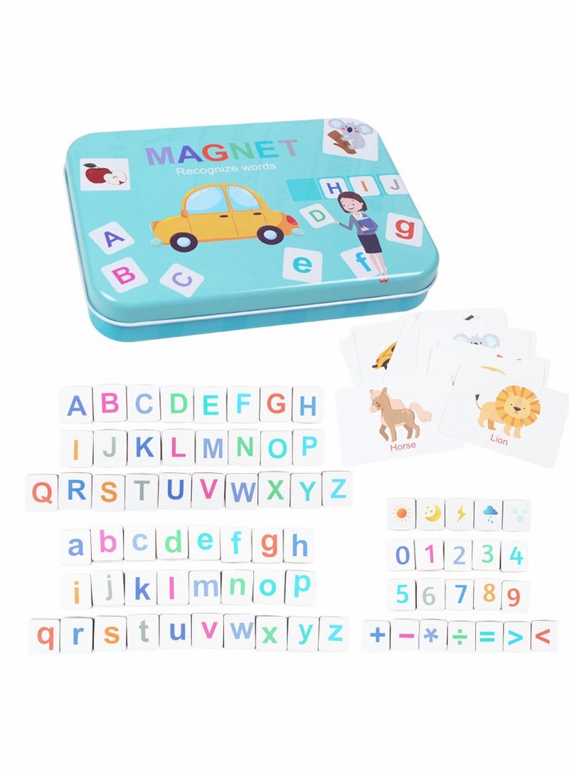 Educational Toy Set, Magnetic Letters Numbers Alphabet, Fridge Magnets, ABC 123, Preschool Learning Spelling Counting, Uppercase Lowercase Math, for 3 4 5 Years Kid Toddler