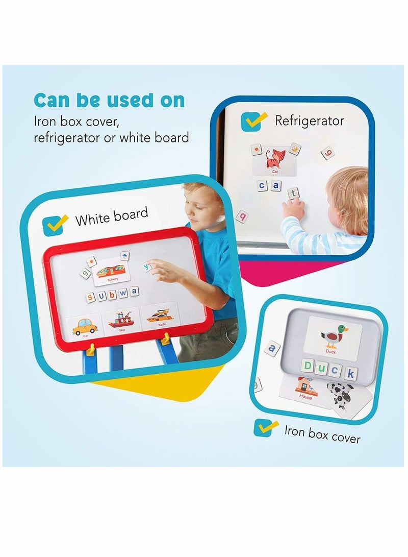 Educational Toy Set, Magnetic Letters Numbers Alphabet, Fridge Magnets, ABC 123, Preschool Learning Spelling Counting, Uppercase Lowercase Math, for 3 4 5 Years Kid Toddler