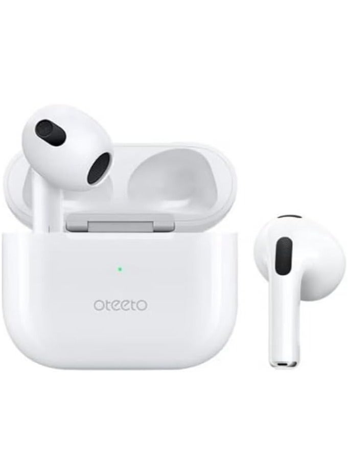 Oteeto OT4 Bluetooth Earbuds With Hifi Sound Quality Noice Cacellation and Multi Functional Touch Control Desinged For iOS Devices